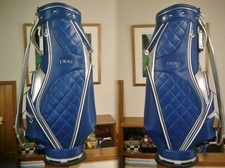 PING The Elegance Blue & Silver Rare Ladies Golf Caddy Bag Synthetic Leather