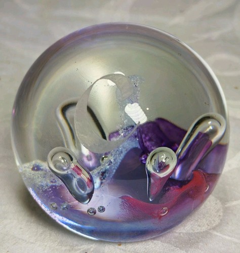 Studio art glass paperweight - studio,