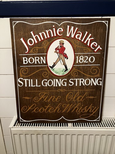Johnnie walker hand painted - walker,