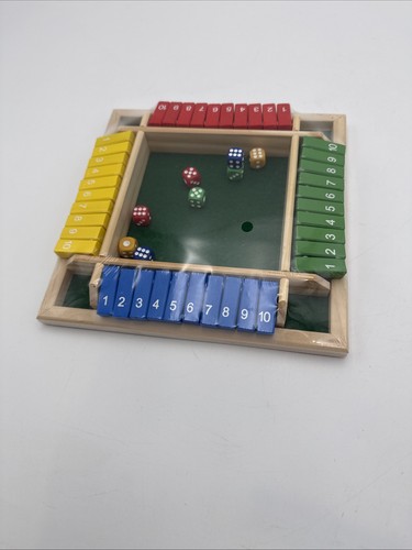 Shut the box game - shut,