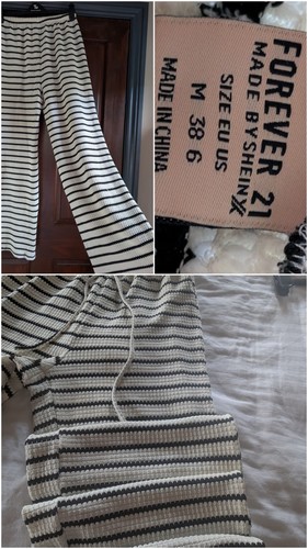 Women striped palazzo pants - women's,
