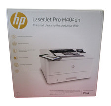 New HP LaserJet Pro M404dn W1A53A A4 Duplex Network Mono Laser Printer White