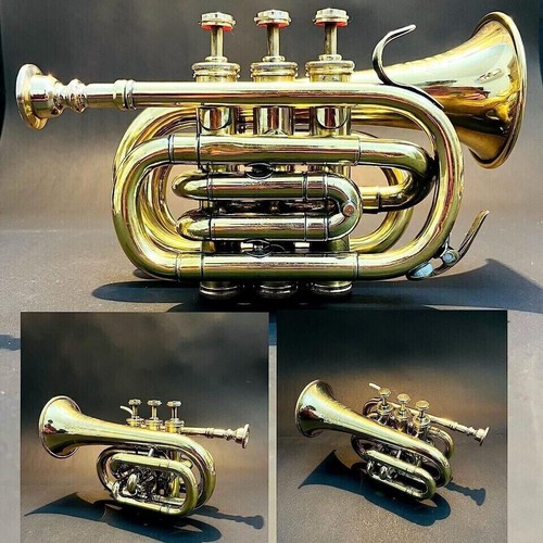 Antique brass trumpet - trumpet, bb