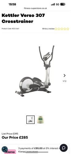 Kettler verso 307 elliptical - 307,