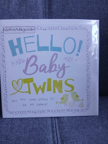 Twins greetings card new - greetings,