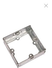 APPLEBY 1 GANG 35 mm  DEPTH FLUSH STEEL EXTENSION BOX Pack of 10