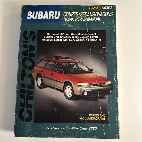 Chilton subaru 1985 repair - subaru,