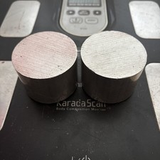 Aluminium T6 60mm Diameter X 40mm Length X2 Billets Rod Offcuts Mill Cnc Lathe