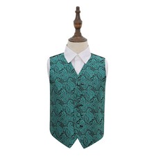 DQT Woven Floral Paisley Teal