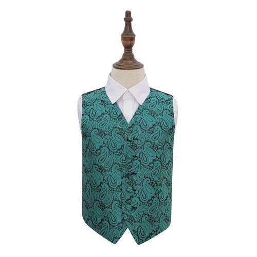 Dqt woven floral paisley teal - floral,