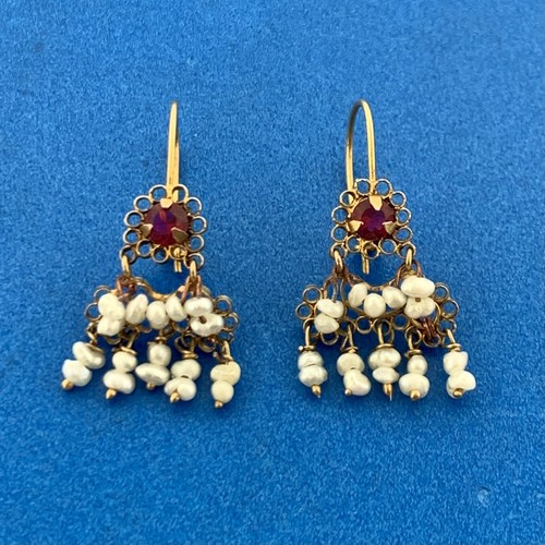 Antique 10k yellow - 10k, garnet