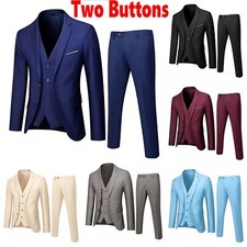 3PCS Men Suits Slim Fit Tuxedo