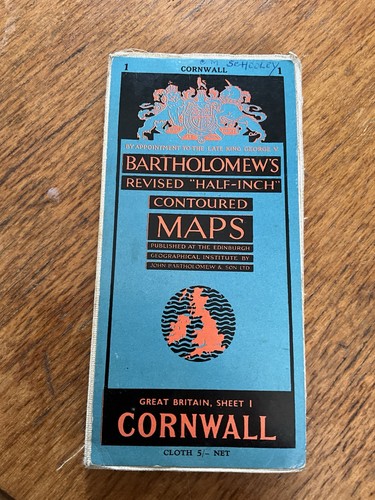 Bartholomew half inch map - bartholomew, of