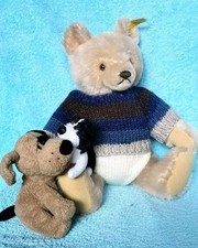 Hand knitted teddy bear