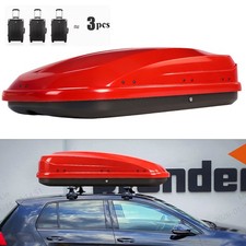 Heavy Duty Gloss Red Roof Box