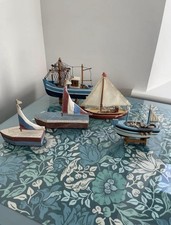 Vintage wooden model boats - vintage,