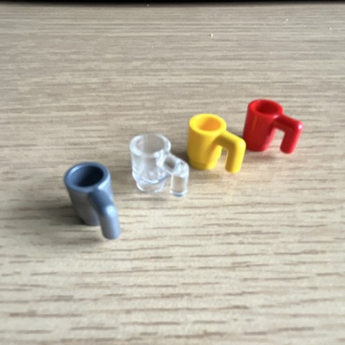 Lego mug set grey - grey,, clear