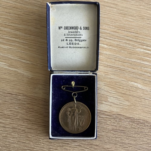 1919 bronze peace medal - bronze,