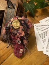 Spirit Doll  Witch in a bag with spells .Altar healing  doll  Witch Wiccan Pagan