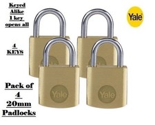 PADLOCKS 20mm - KEYED ALIKE 4