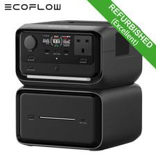 EcoFlow Refurbished RIVER 3 Max Plus Portable Power Station 858Wh Solar Battery