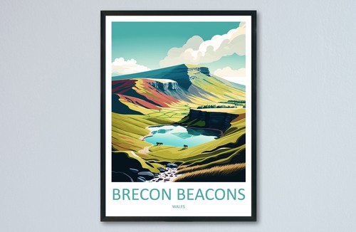 Brecon beacons print - brecon,