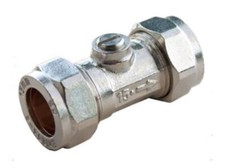 Isolating Valve Chrome  15mm