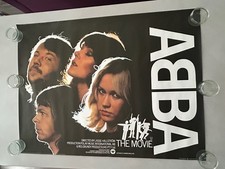 ABBA: THE MOVIE 1978 RARE ORIGINAL UK QUAD POSTER NEAR MINT
