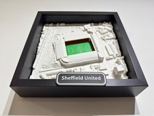 Framed 3D Map of Sheffield United FC Stadium