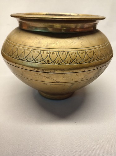 Copper brass planter pot - a,