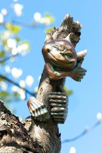 Tree peeker elf decoration - elf,