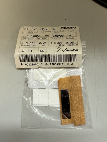 Mitutoyo grade - grade, (workshop)