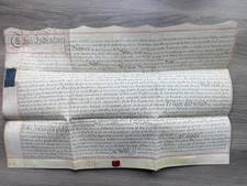 Shipdham Norfolk Vellum Indenture Land Deed 1787 Griggs to Bribloe Wax Seals