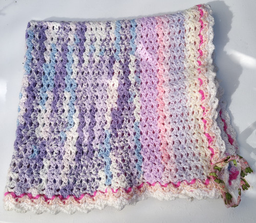 Vintage granny knit pram - granny,