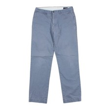 Ralph Lauren Chino Trousers Mens W34 L33 Blue Classic Fit Zipper Fly