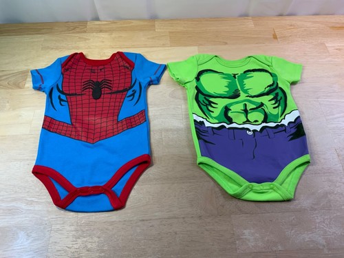 Baby boy marvel bodysuits sz - baby,