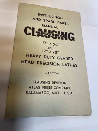 Clausing geared head - geared,