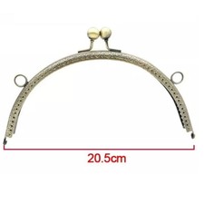 2pcs 20.5cm Vintage Purse Clasp Frame Metal Bag Kiss Clasp Lock Purse Frame HOT
