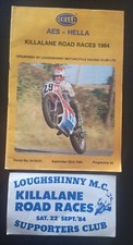 Killalane Road Races 1984 Programme & Race Sticker.. Joey Dunlop 