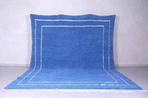 Moroccan rug blue berber - -,
