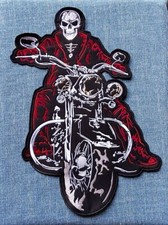 Large SKELETON ON A MOTORBIKE
