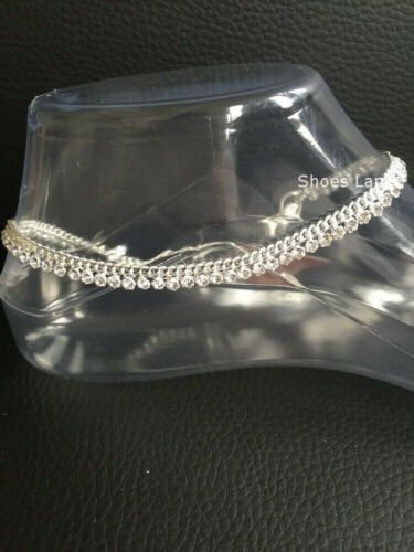 Diamante anklet ankle chain - diamante,