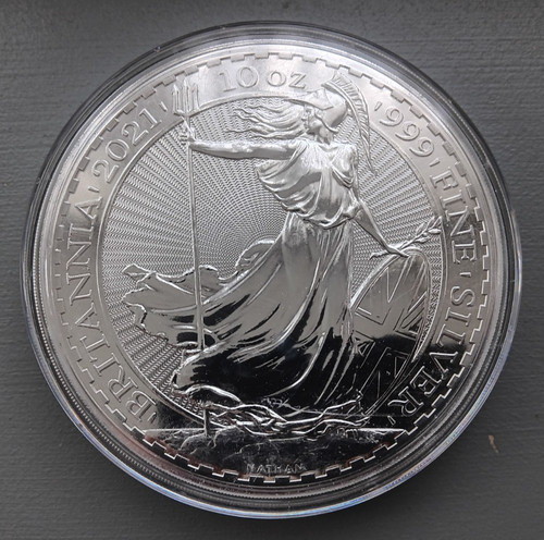 Silver britannia coin - britannia,
