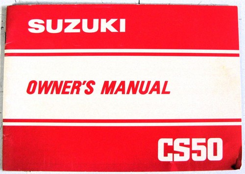 Suzuki cs50 scooter owners - scooter,