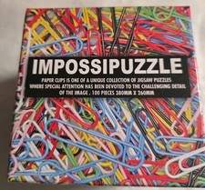 Impossipuzzle Paper Clips 100 Piece Jigsaw Puzzle Complete Great Condition