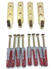 4 x Heavy Duty Brass J Wall