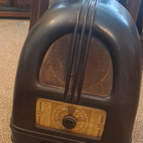 Philco black tube valve radio - philco, tube/valve