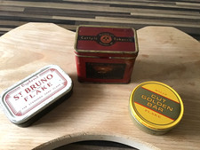 3 Vintage empty Tobacco Tins -