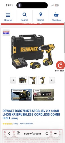 New dewalt dcd778m2t 18v - .,