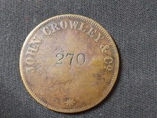 John Crowley & Co Meadow Hall Ironworks Sheffield 1870 -1888 Pay Check No 270.